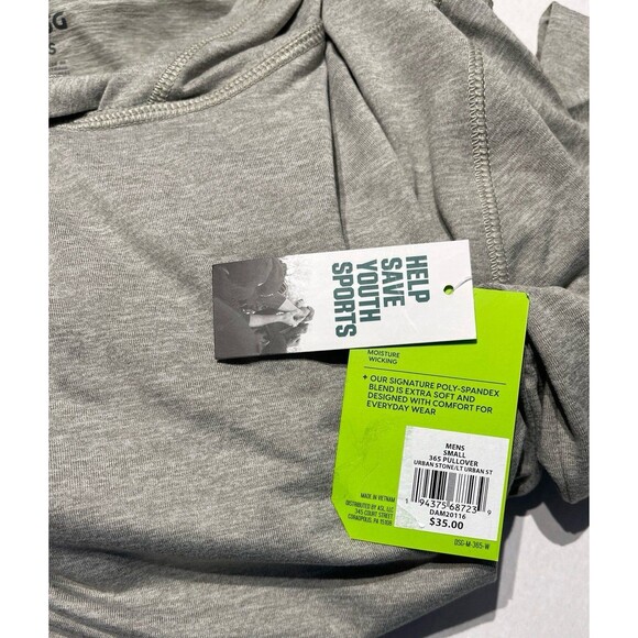 DSG Men's 365 Hoodie Size Small Gray New With Tags - Picture 5 of 5